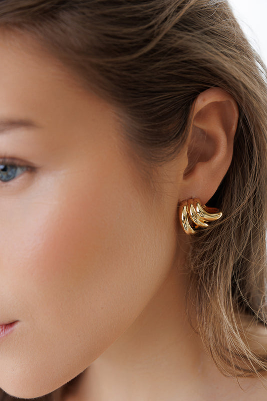 STRIPE TIER EARRINGS