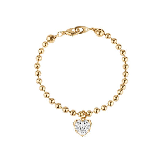 CRYSTAL HEART PENDANT BRACELET