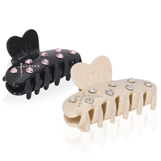 HEART CRYSTAL CLIP