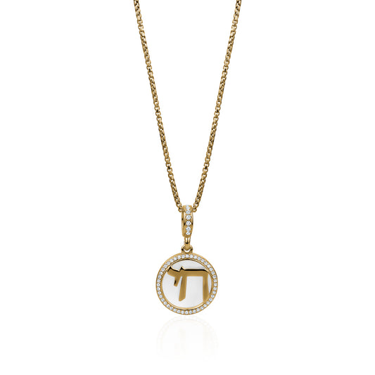 CHAI MEDALLION NECKLACE