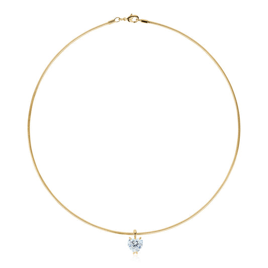 CABLE CRYSTAL NECKLACE
