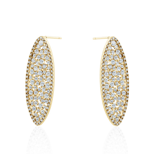 MARQUIS PAVE EARRINGS