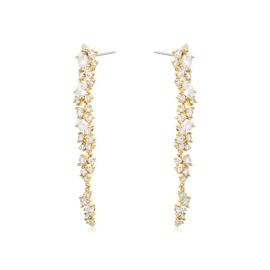 CRYSTAL CASCADE EARRINGS