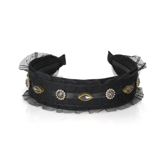 VINTAGE MESH BANDEAU Limlim fashion accessories