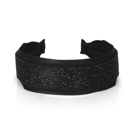 BLACK SEQUINS BANDEAU Limlim fashion accessories