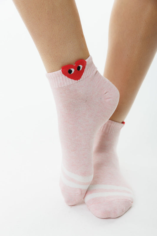 Crew heart stripe socks SISTRBRAND