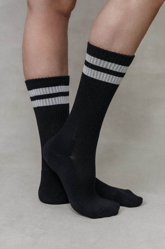TWO STRIPE COTTON SOCKS Limlim fashion accessories