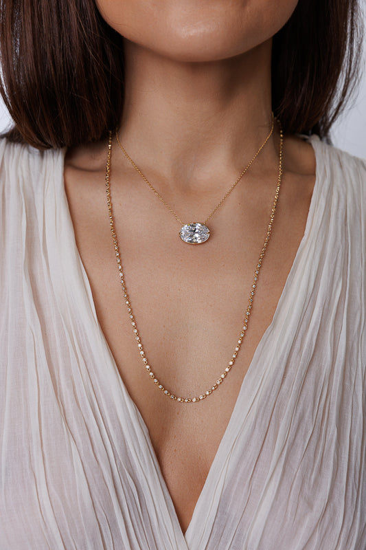 OVAL STATEMENT NECKLACE