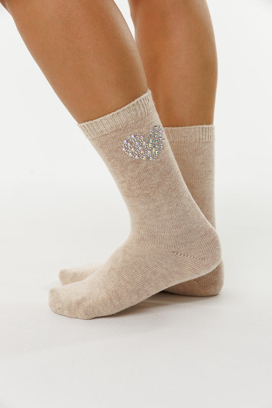 HEART CRYSTAL CASHMERE
