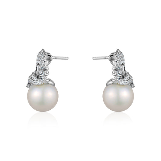 MARQUIS PEARL DROP EARRINGS