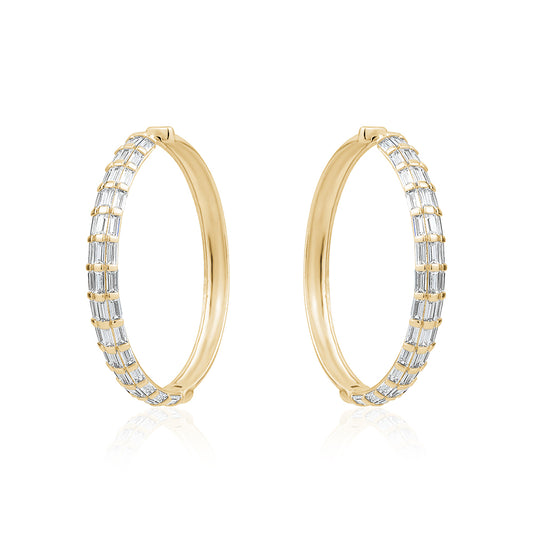 BAGUETTE LARGE HOOPS