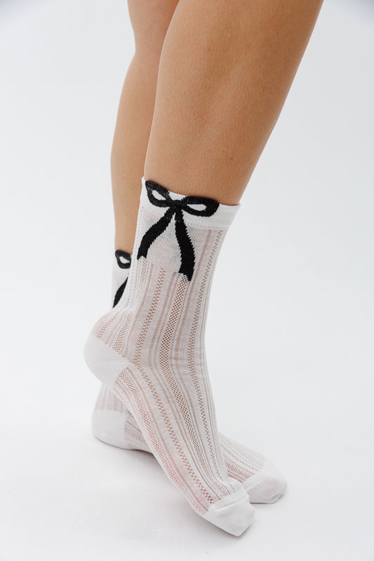 MESH BOW SOCKS