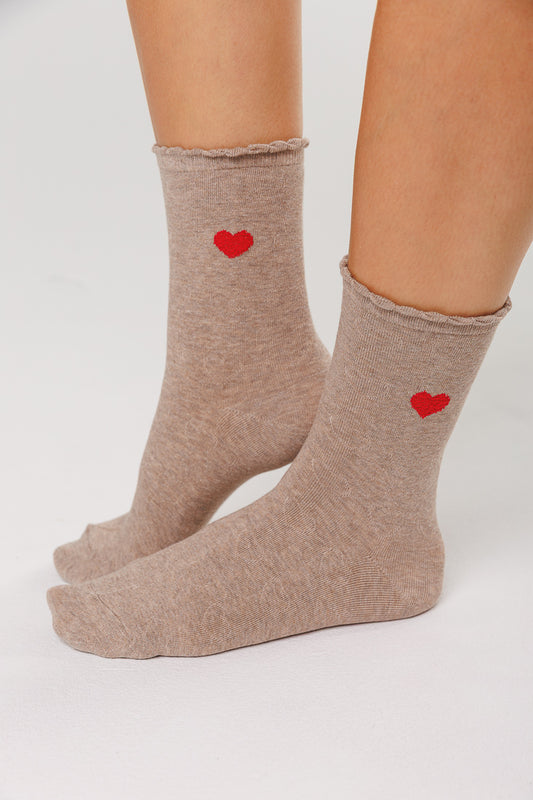 RED HEART EARTH SOCKS