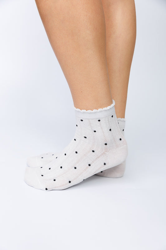 POLKA DOT SHORT SOCKS