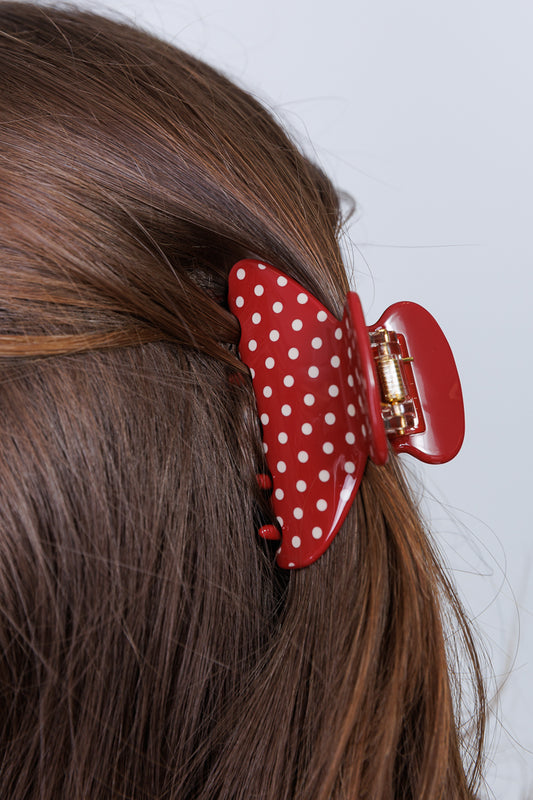 SMALL GLOSSY POLKA CLIP
