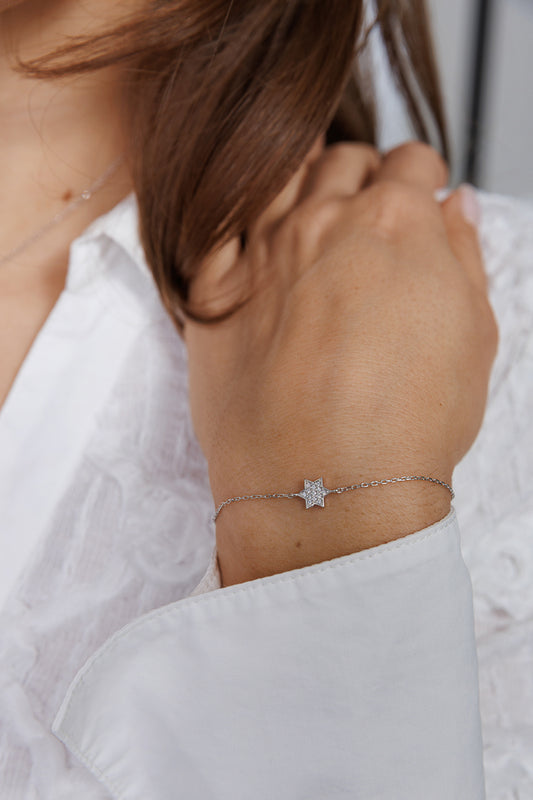 PAVE STAR OF DAVID BRACELET
