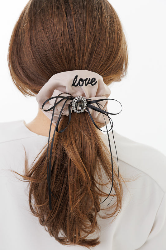 LOVE LUXURY SATIN SCRUNCHIE