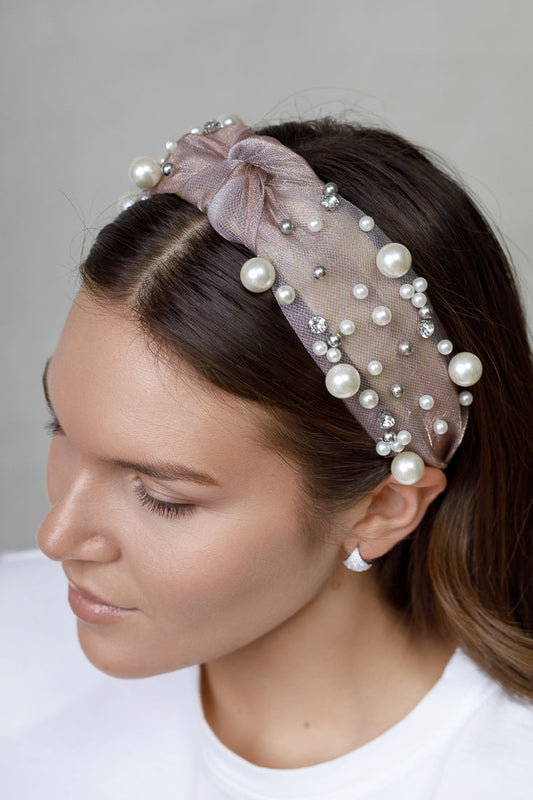 LIGHT PEARL HEADBAND Limlim fashion accessories