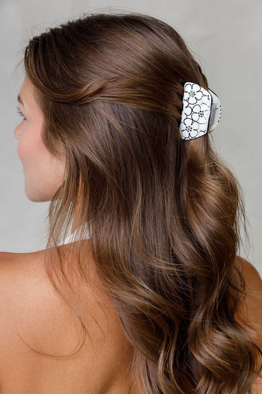 FLOWER CELLULOSE CRYSTAL JAW Limlim fashion accessories