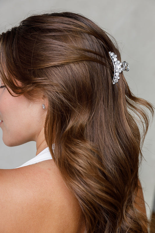 SMALL HALF MOON CRYSTAL CLIP LIMLIM