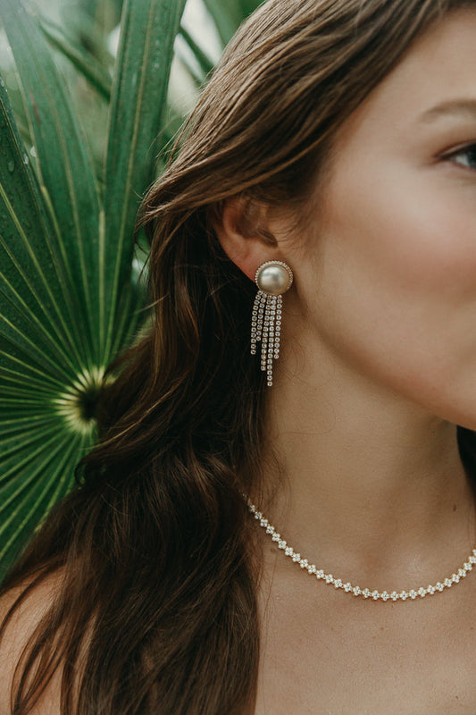 STATEMENT PEARL CHANDELIER Limlim fashion accessories