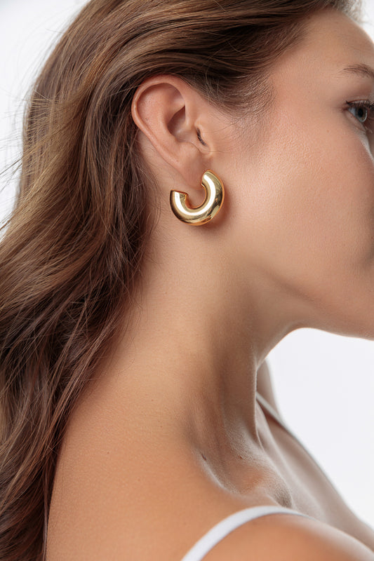 BOLD HALF MOON HOOPS