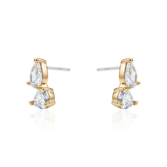 PEAR DROP CRYSTAL EARRINGS