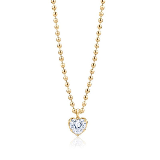 CRYSTAL HEART PENDANT NECKLACE
