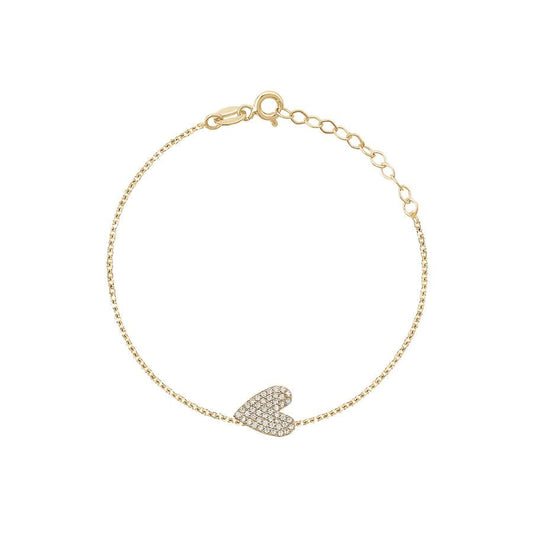 SIDE HEART CRYSTAL BRACELET sistrbrand