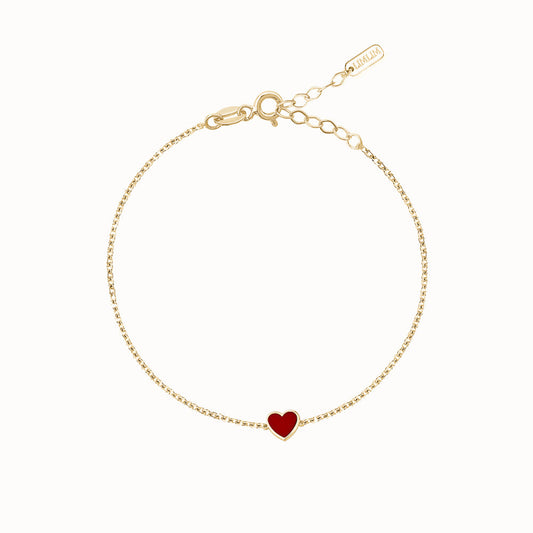 SINGLE ENAMEL HEART BRACELET sistrbrand