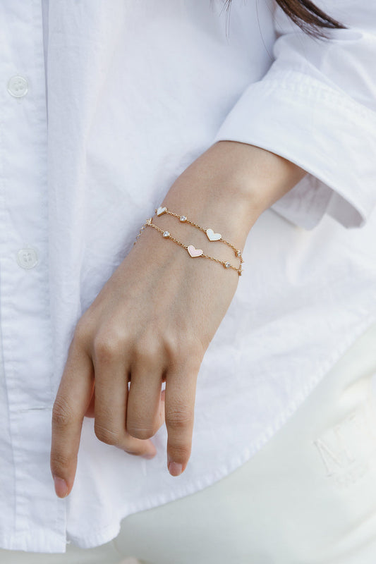 LOVE ENAMEL BRACELET Limlim fashion accessories