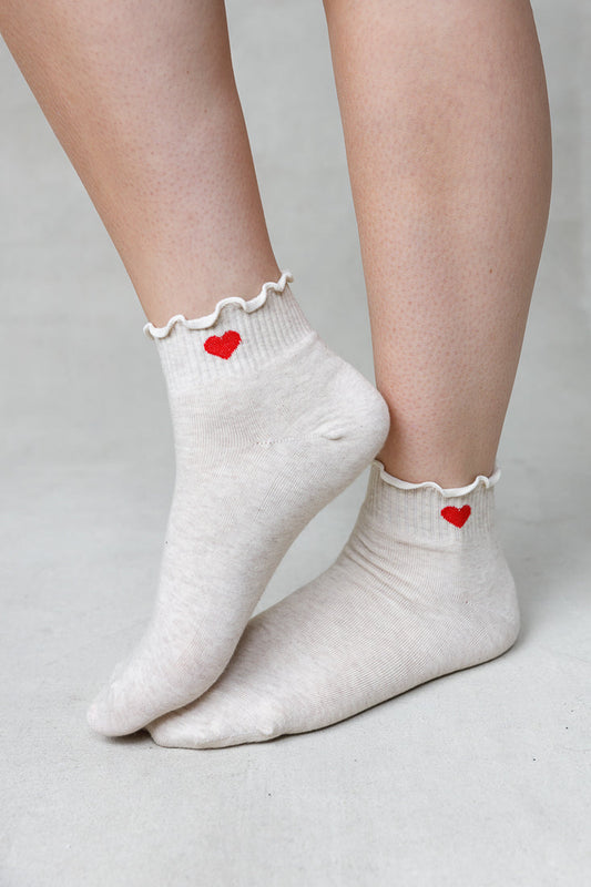 SHORT HEART SOCKS FRILLED SISTRBRAND