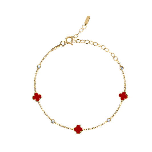 CLOVER ENAMEL BRACELET Limlim fashion accessories