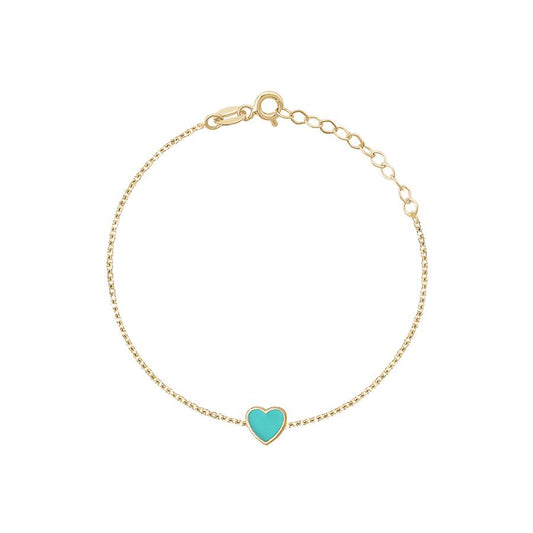 SINGLE ENAMEL HEART BRACELET sistrbrand