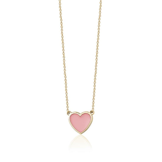 SINGLE ENAMEL HEART NECKLACE sistrbrand