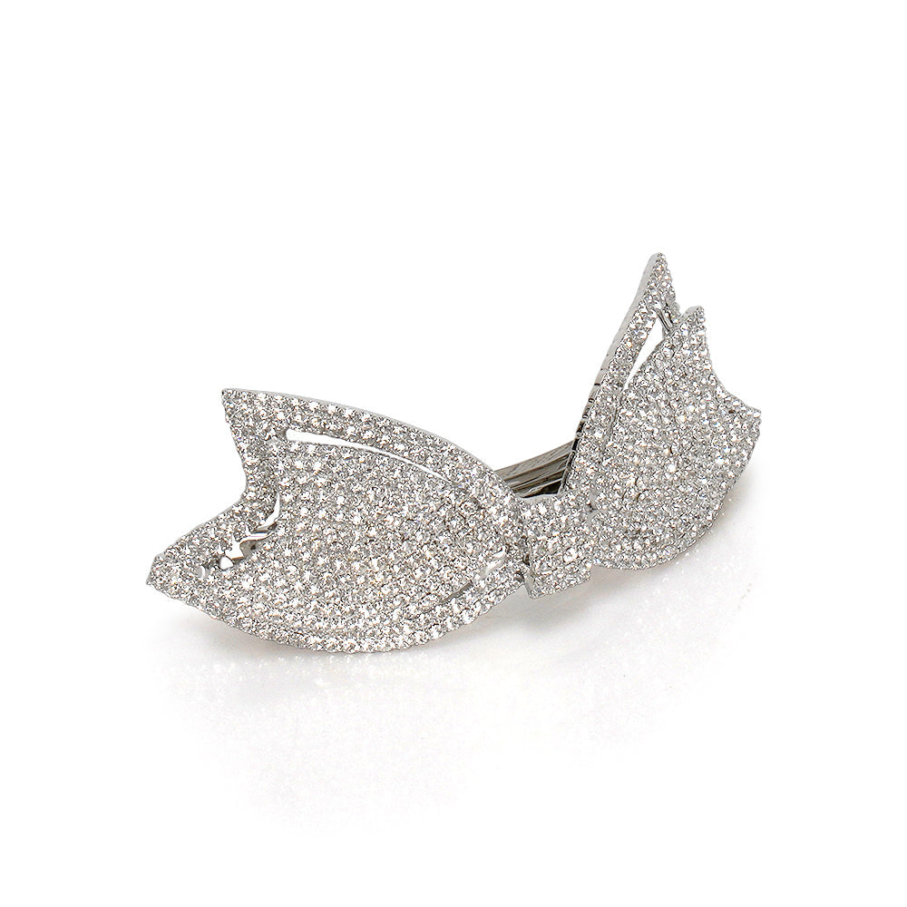BOW CRYSTAL BARRETTE Limlim fashion accessories