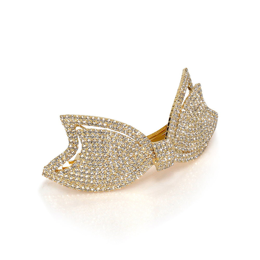 BOW CRYSTAL BARRETTE Limlim fashion accessories