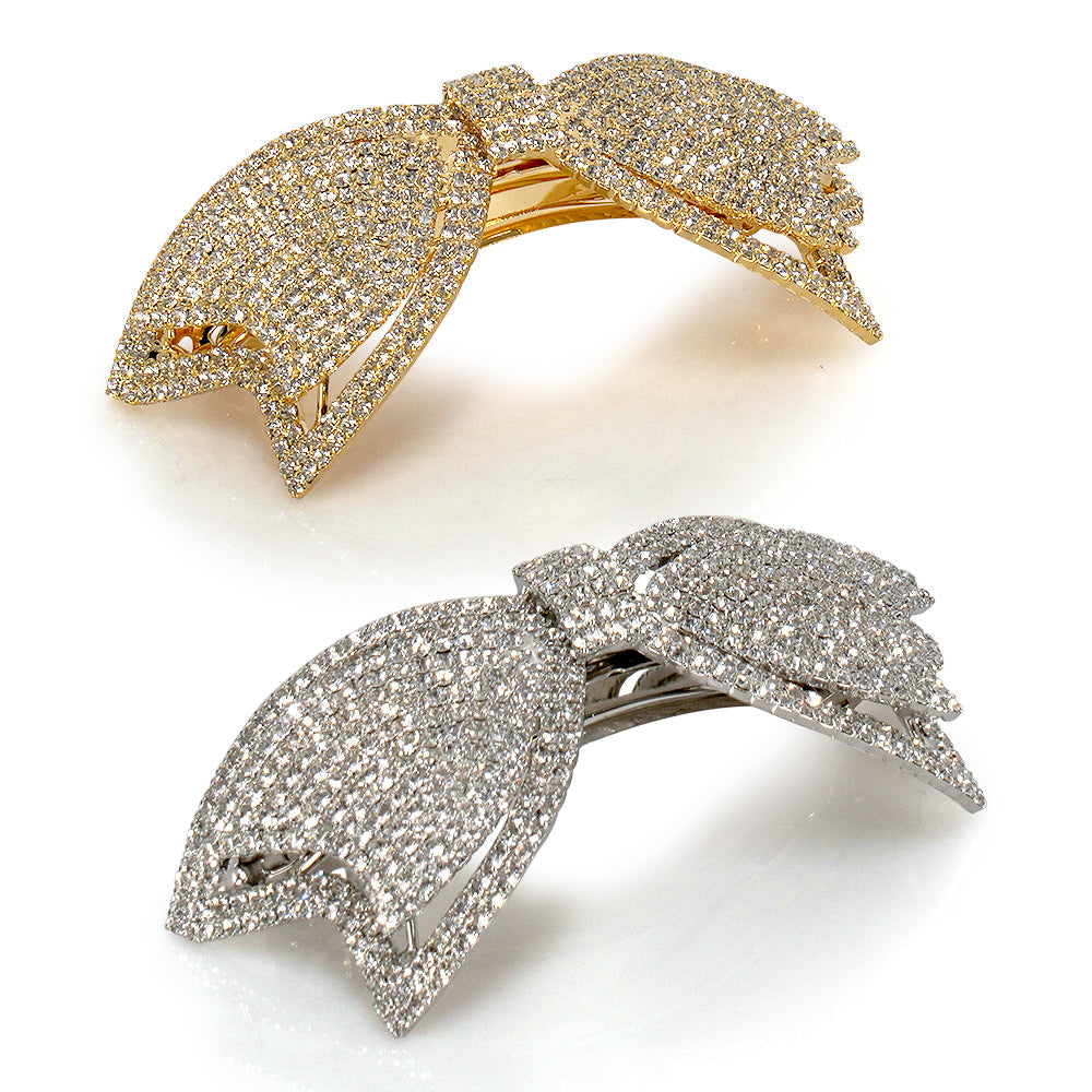 BOW CRYSTAL BARRETTE Limlim fashion accessories