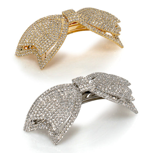 BOW CRYSTAL BARRETTE Limlim fashion accessories