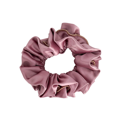 GOLD THREAD SATIN SCRUNCHIES Limlim fashion accessories