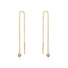 THREAD CZ EARRINGS