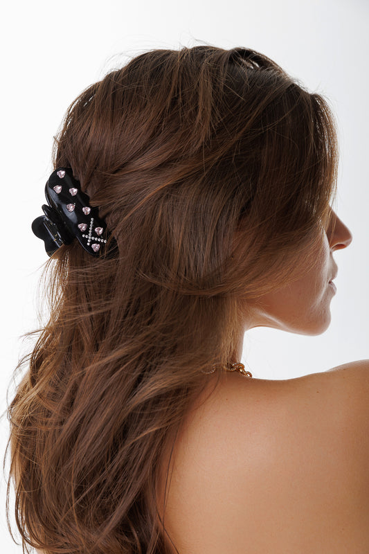 HEART CRYSTAL CLIP