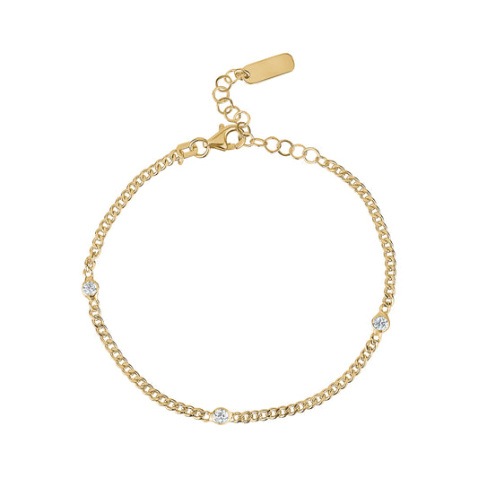 GOURMETTE BEZEL BRACELET