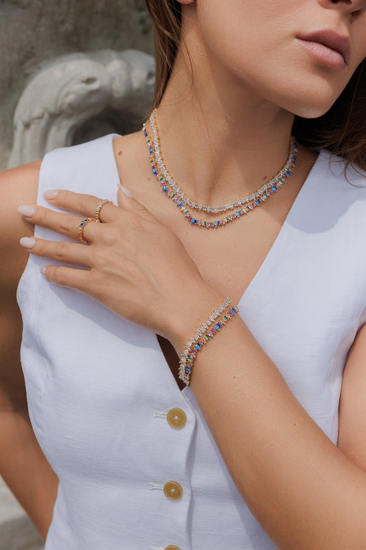 MARQUIS BAGUETTE TENNIS BRACELET