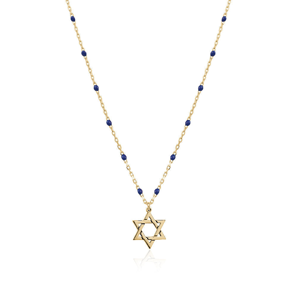 Rosary star of david necklace Limlim fashion accessories