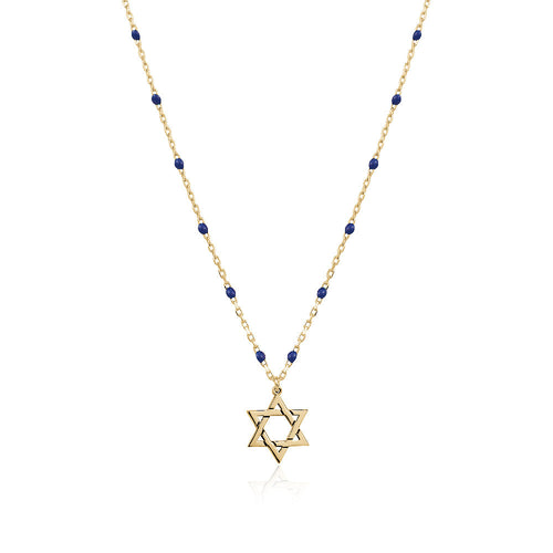 Rosary star of david necklace Limlim fashion accessories