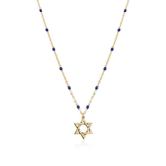 Rosary star of david necklace Limlim fashion accessories