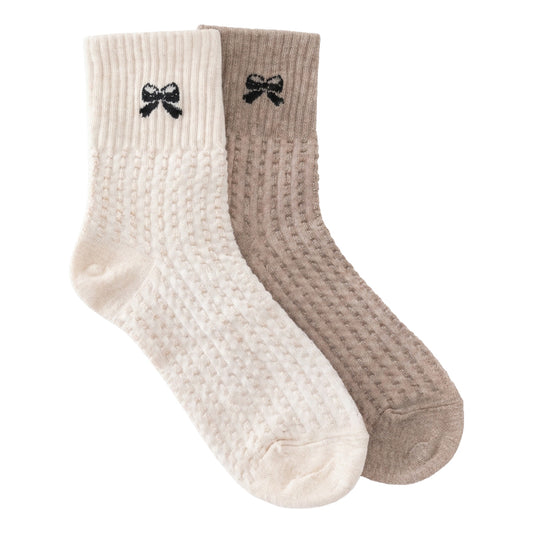 SHORT RIB BOW SOCKS