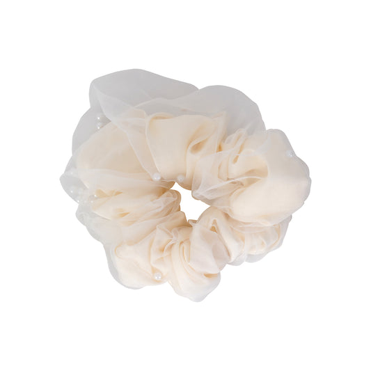 PEARL ORGANZA SCRUNCHIE