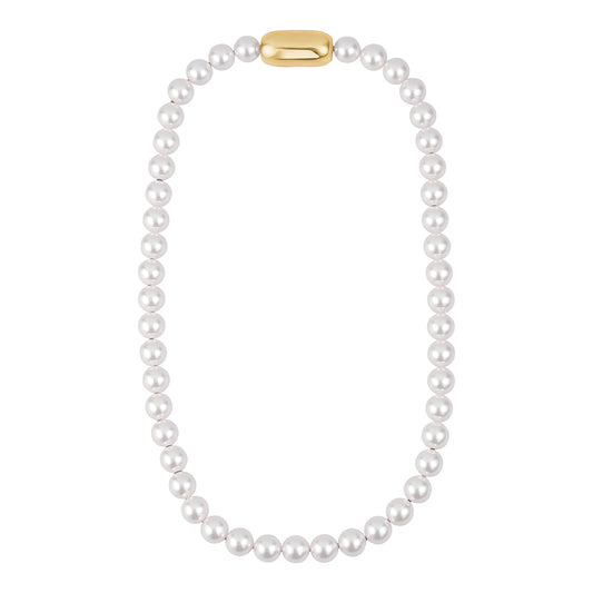 LOCK PEARL NECKLACE